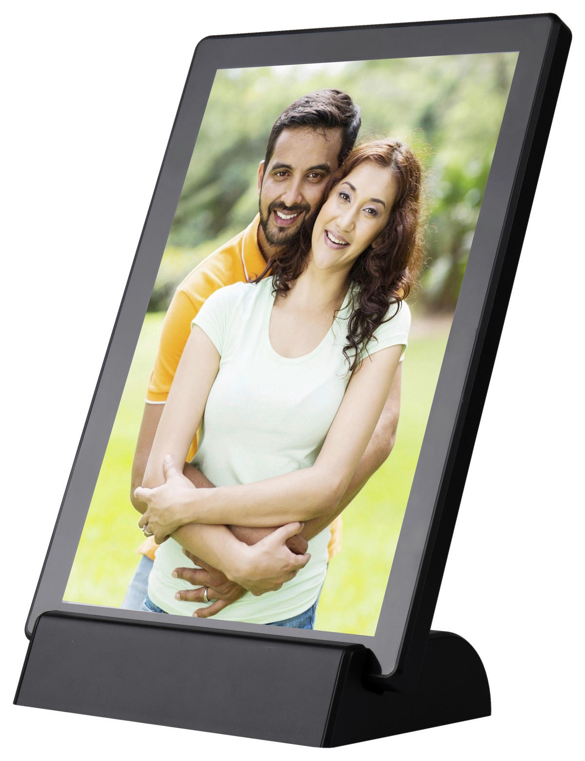 DIGITALER BILDERRAHMEN - Schwarz, Design, Kunststoff (24,5/16,3/1,2cm) - DENVER