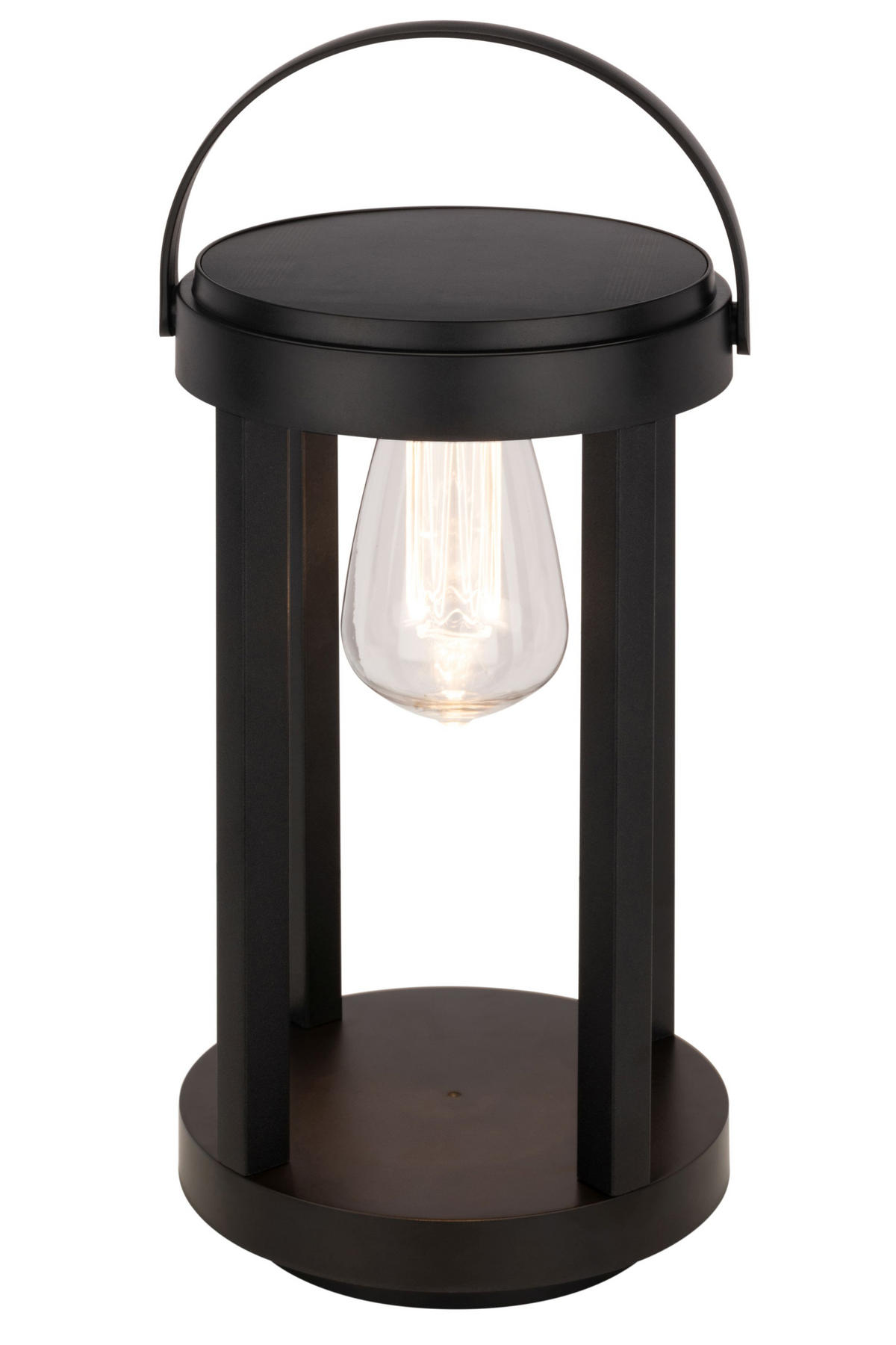SOLÁRNÍ SVÍTIDLO, 16/15/35,6 cm - černá/průhledné, Basics, kov/plast (16/15/35,6cm) - Ambia Garden