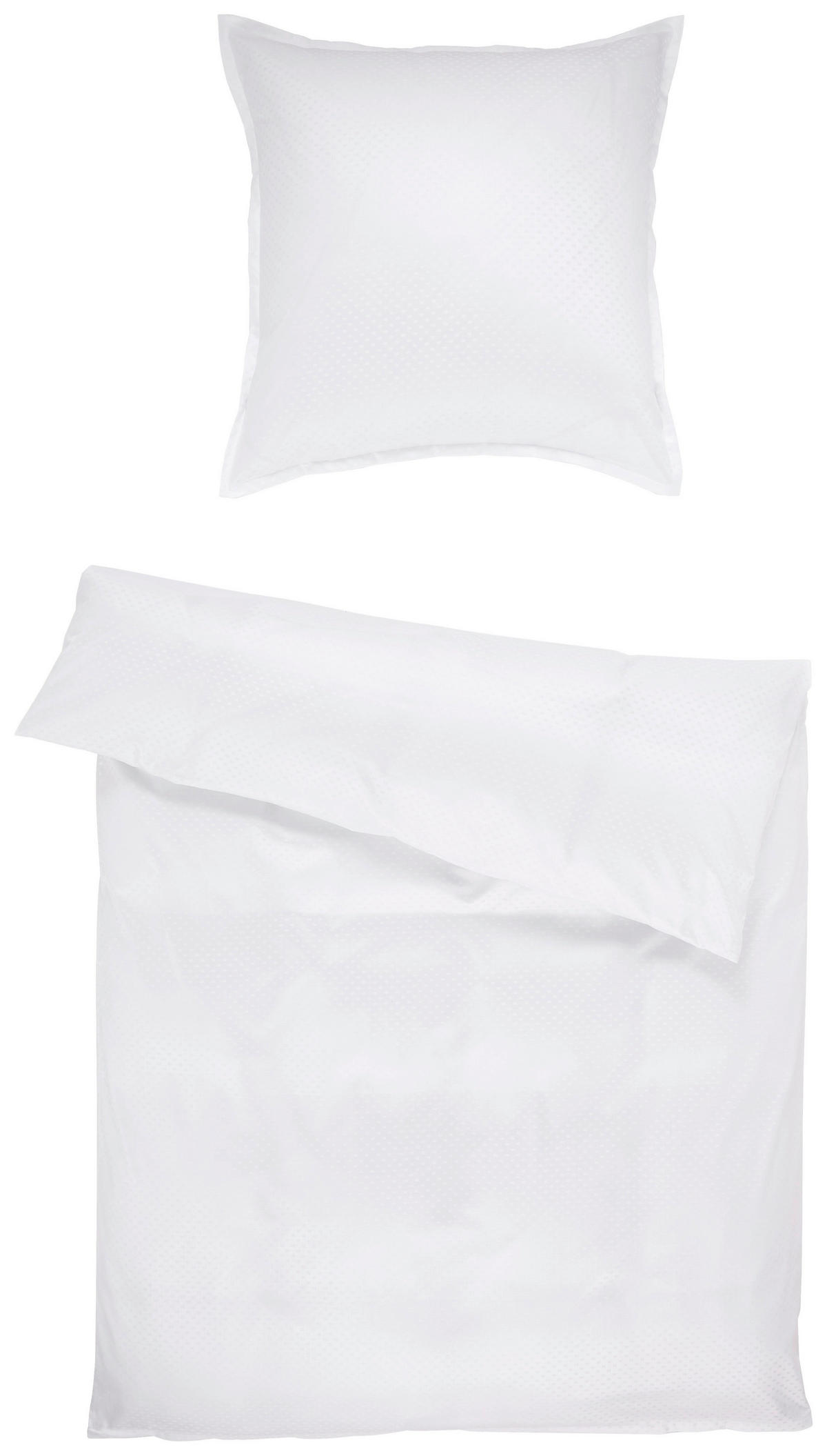 POSTELJINA Livorno 140/200 cm damast bela  - bela, Konvencionalno, tekstil (140/200cm) - Curt Bauer