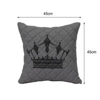 OUTDOOR-KISSEN  - Dunkelgrau/Grau, MODERN, Textil (45/45cm) - Gardenson