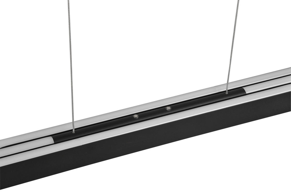 LED-HÄNGELEUCHTE 130/6/150 cm    - Weiss/Schwarz, Design, Kunststoff/Metall (130/6/150cm) - Trio Leuchten