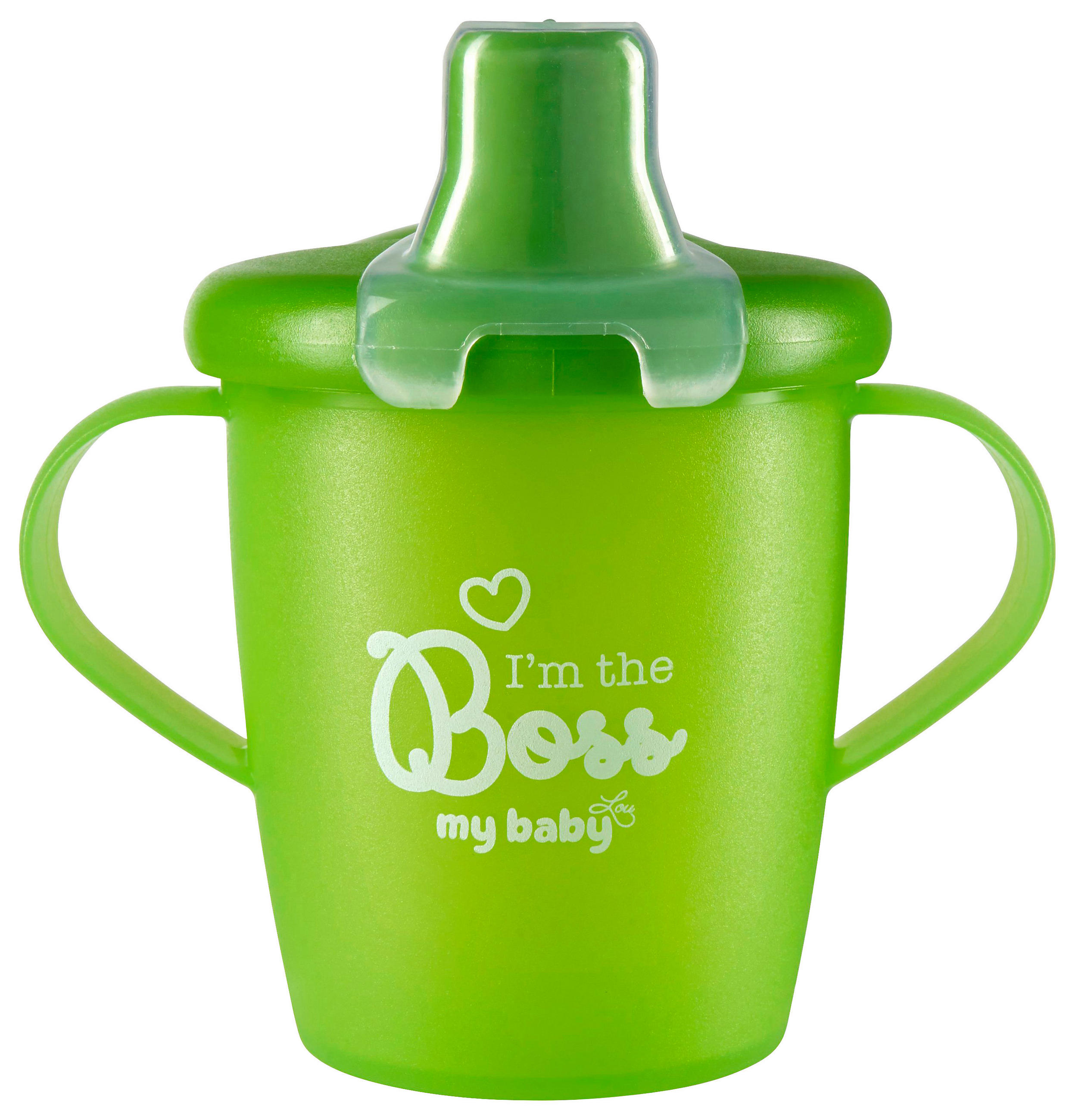 DĚTSKÝ NÁPOJOVÝ KELÍMEK - zelená, Basics, plast (7cm) - My Baby Lou