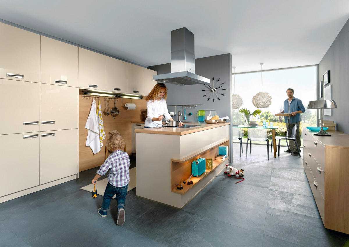 EINBAUKÜCHE   - Design, Holzwerkstoff - Novel