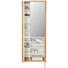 GARDEROB - vit/ekfärgad, Design, glas/träbaserade material (79/200/36cm) - Voleo