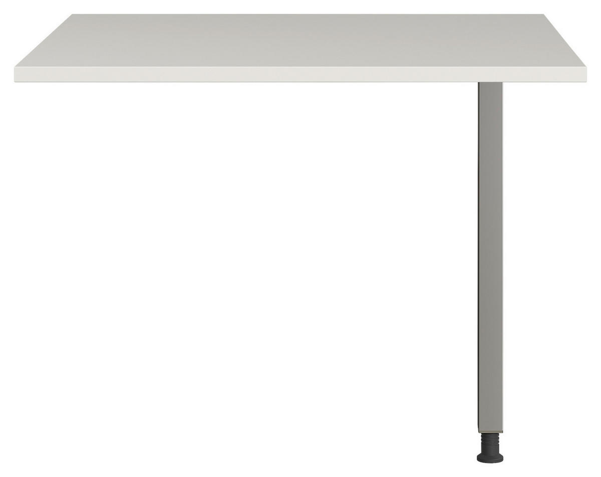 ECKVERBINDUNGSPLATTE 80/80/70-80 cm  in Silberfarben  - Silberfarben, KONVENTIONELL, Holzwerkstoff/Metall (80/80/70-80cm) - Germania