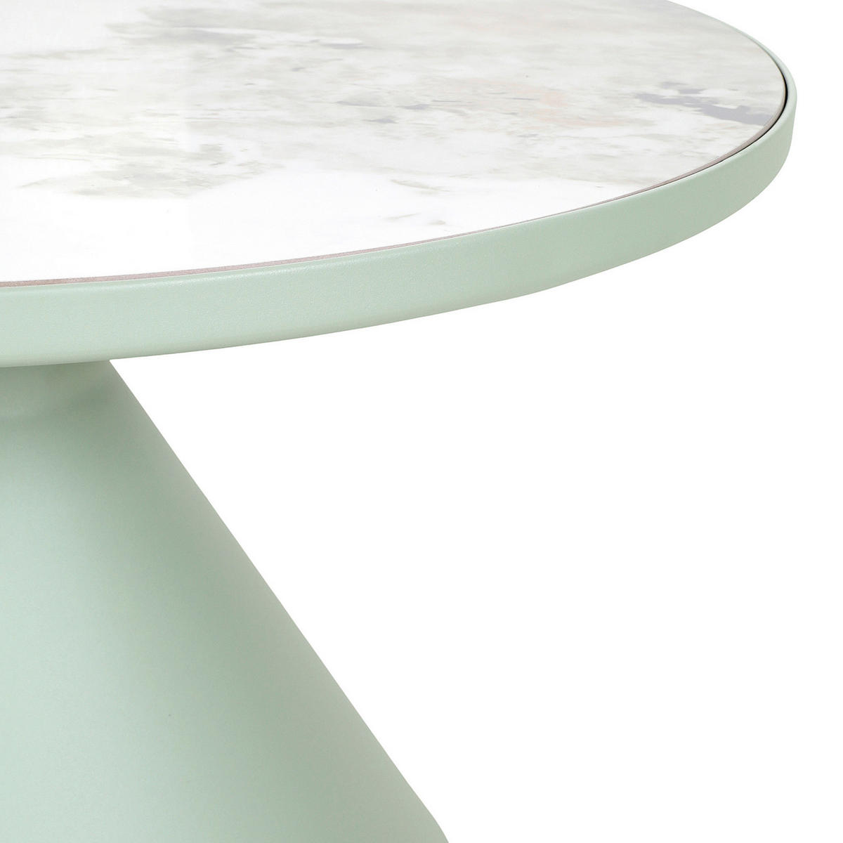 SOFFBORD i keramik 70/42 cm  - vit/mintgrön, Design, metall/keramik (70/42cm) - Belluti