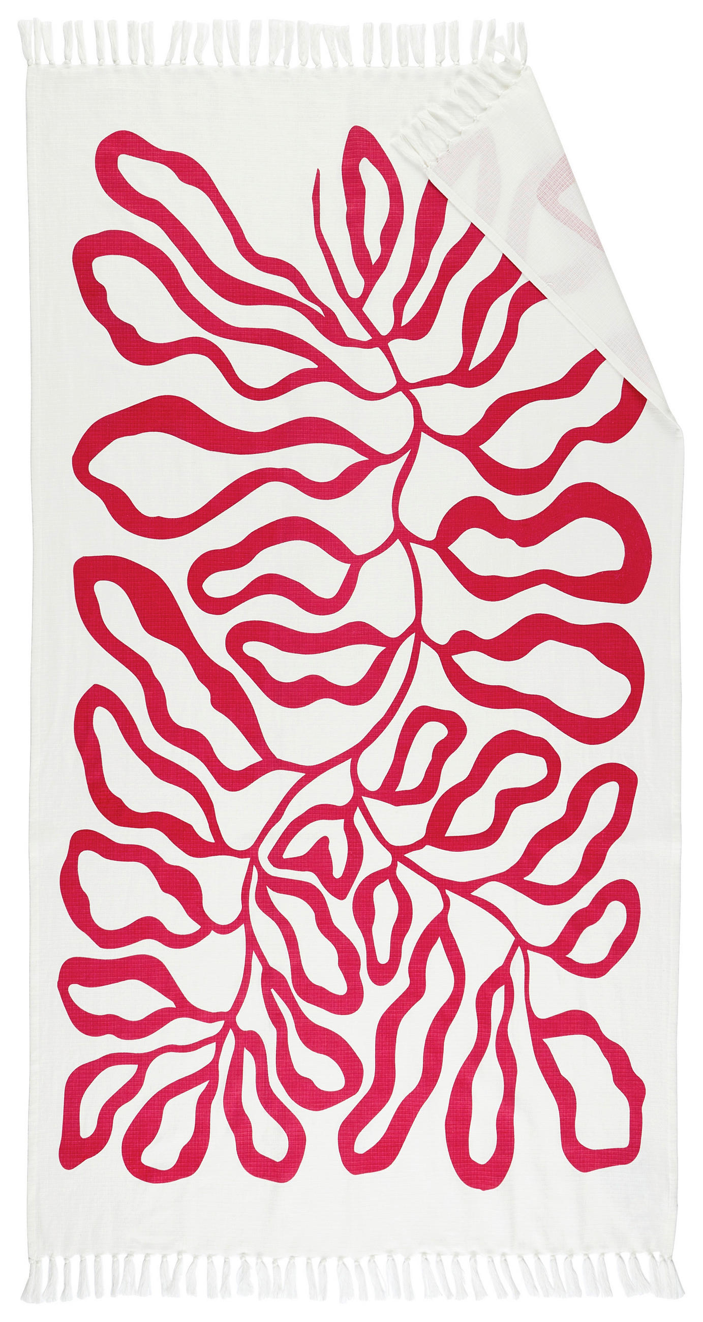 STRANDTUCH Circles Pink 100/180 cm  - Pink, Design, Textil (100/180cm) - Esposa