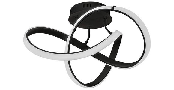 LED-DECKENLEUCHTE 49 W - Schwarz, Design, Kunststoff/Metall (59/29/59cm) - Ambiente