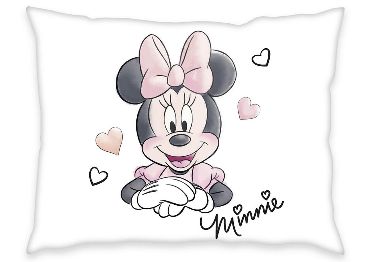 POVLEČENÍ MINNIE MOUSE 140/200 cm  - bílá/starorůžová, Konvenční, textil (140/200cm)