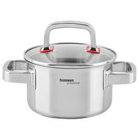 KOCHTOPF 1,5 l  - Klar/Edelstahlfarben, Design, Glas/Metall (16/9,5cm) - Homeware Profession.
