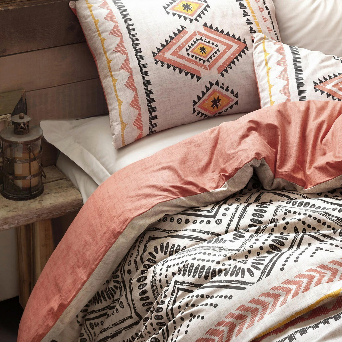 BETTWÄSCHE 135/200 cm  - Gelb/Schwarz, Basics, Textil (135/200cm)