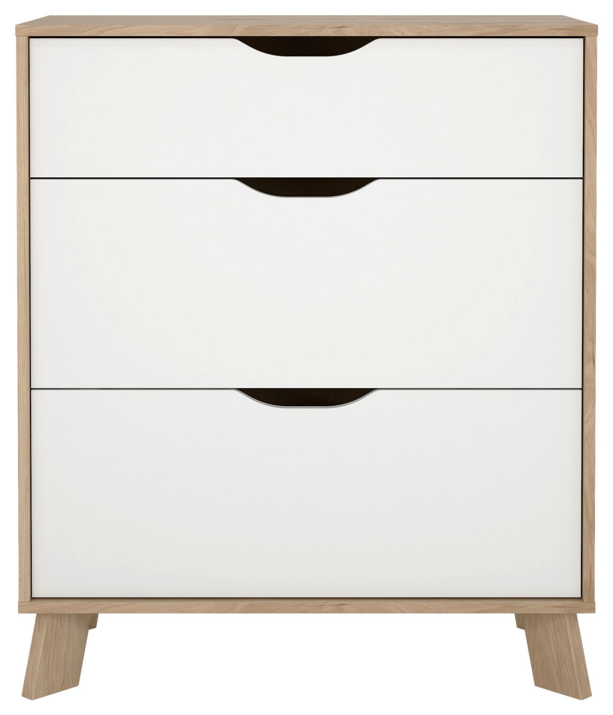 KOMMODE  in 78,7/92,2/39,8 cm  - Eichefarben/Weiß, MODERN, Holzwerkstoff (78,7/92,2/39,8cm) - MID.YOU