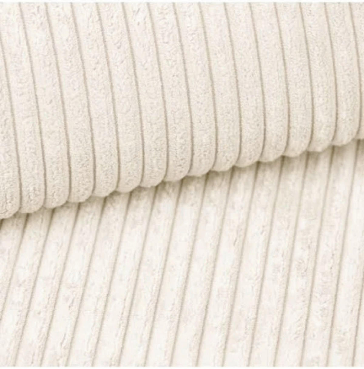 ECKSOFA BRAZIL MINI L Creme Rückenkissen, Schlaffunktion, Stauraum  - Creme/Schwarz, Design, Kunststoff/Textil (248/162cm) - MID.YOU