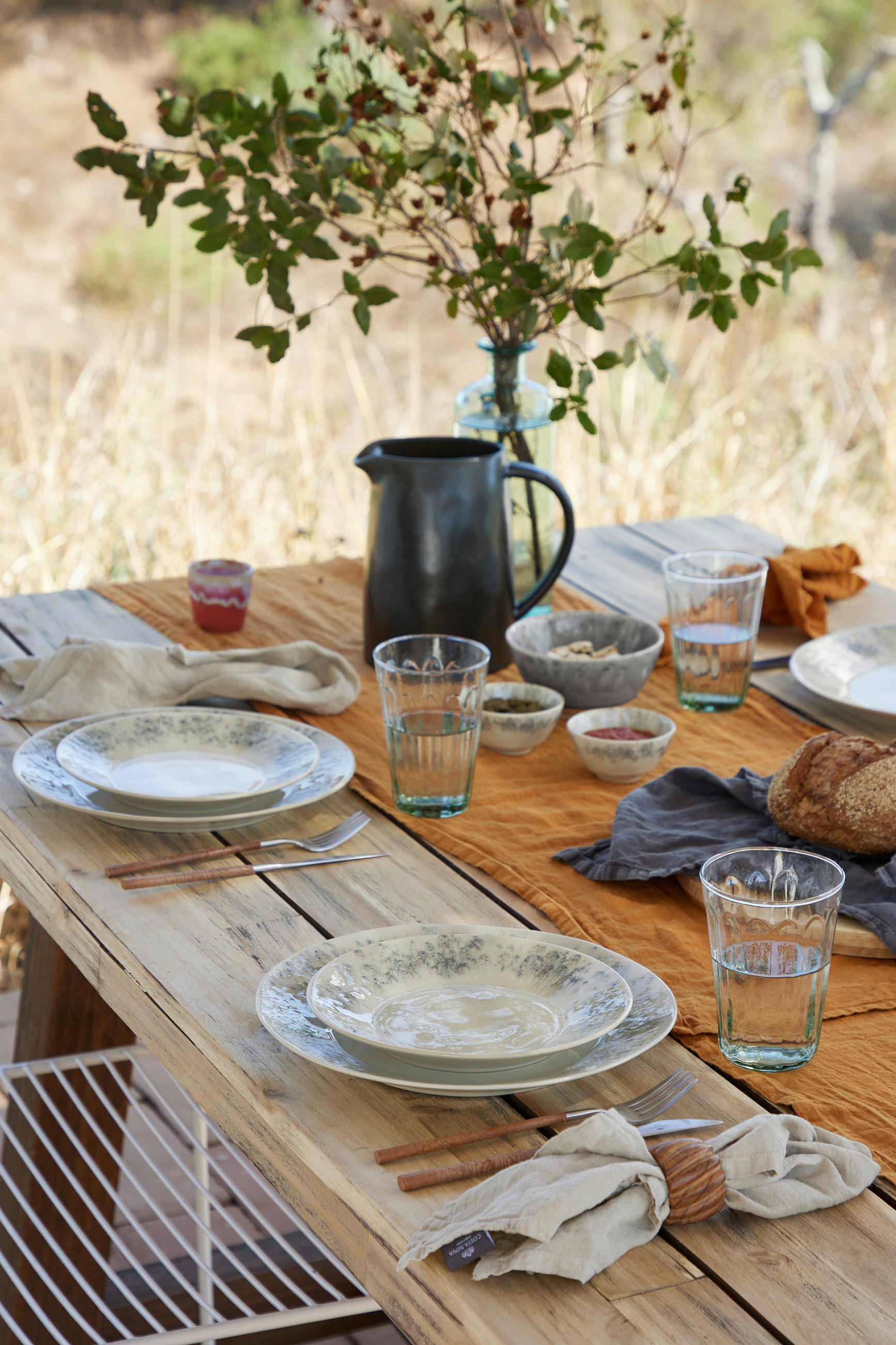 Thumbnail - Costa Nova Kombiservice Madeira, Beige, Keramik, 5-teilig, 440 ml,440 ml, Handmade in Europe, Essen & Trinken, Geschirr,...