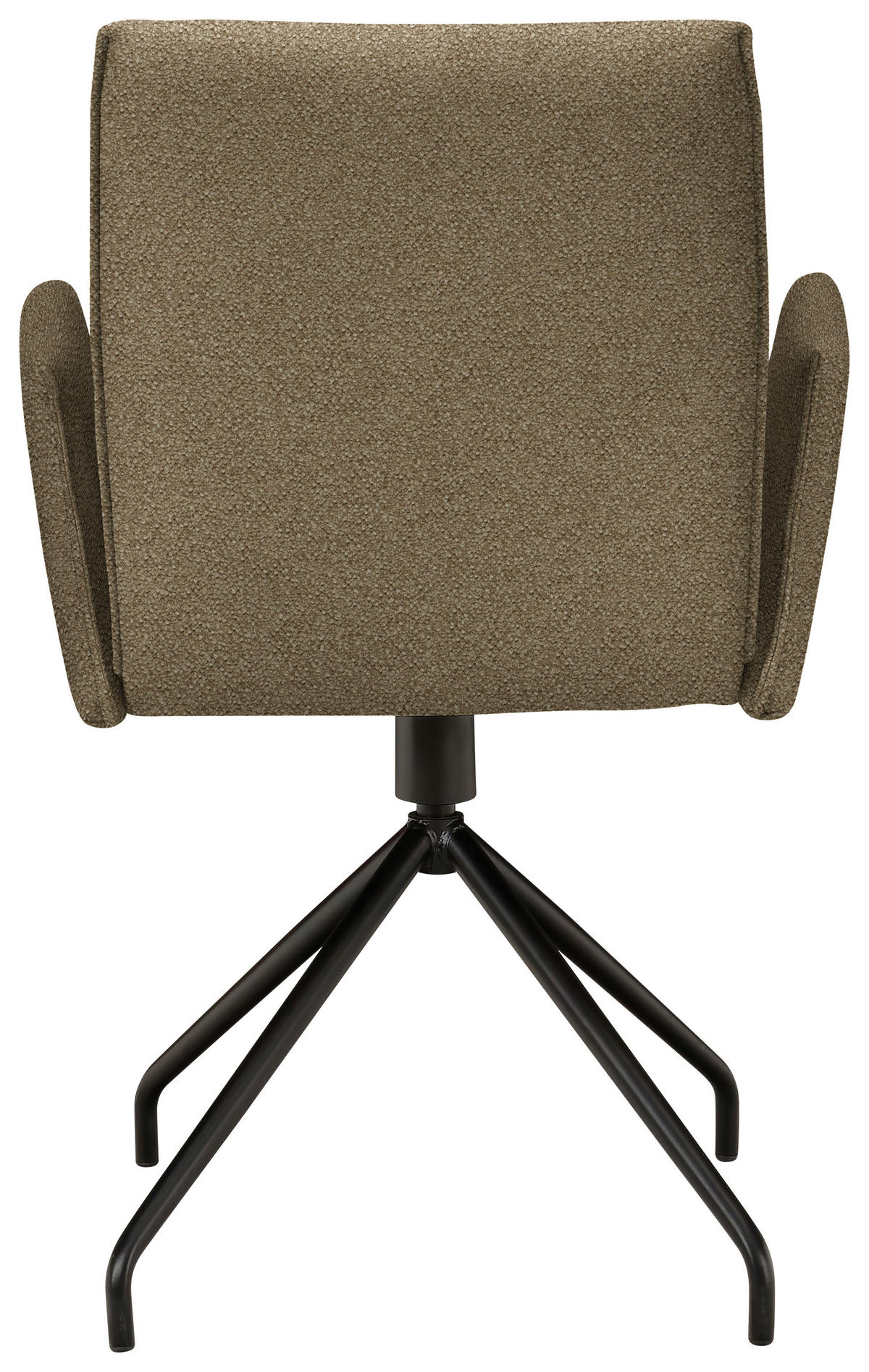 ARMLEHNSTUHL  in Stahl Webstoff, Mikrofaser  - Graubraun/Schwarz, Design, Textil/Metall (60/91/60cm) - Moderano