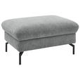 HOCKER in Metall, Textil Grau  - Schwarz/Grau, Design, Textil/Metall (92/46/67cm) - Dieter Knoll