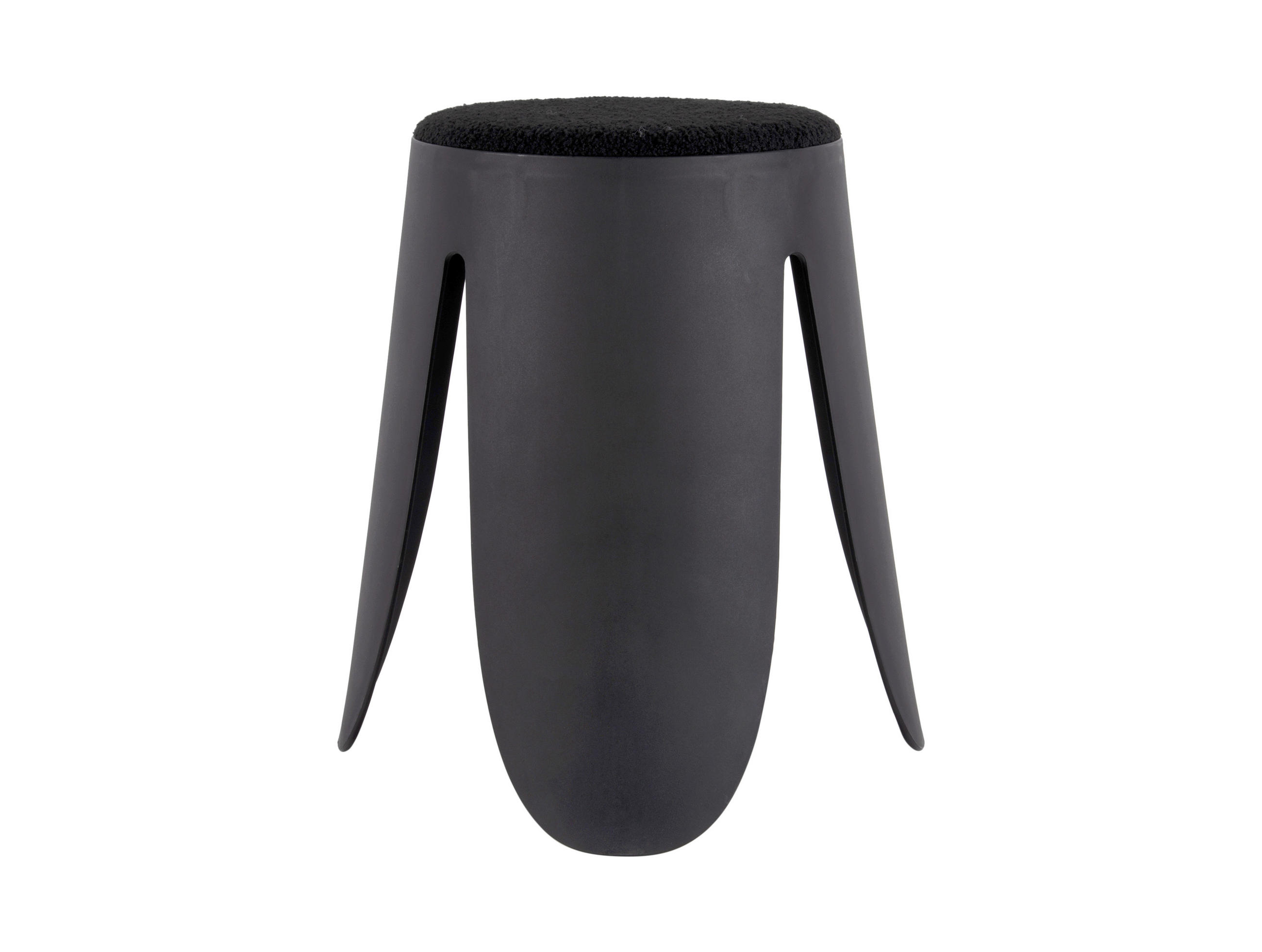 HOCKER in Kunststoff Schwarz  - Schwarz, KONVENTIONELL, Kunststoff (44/46/44cm) - Present Time