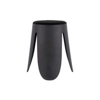 HOCKER Schwarz  - Schwarz, KONVENTIONELL, Kunststoff (44/46/44cm) - Leitmotiv
