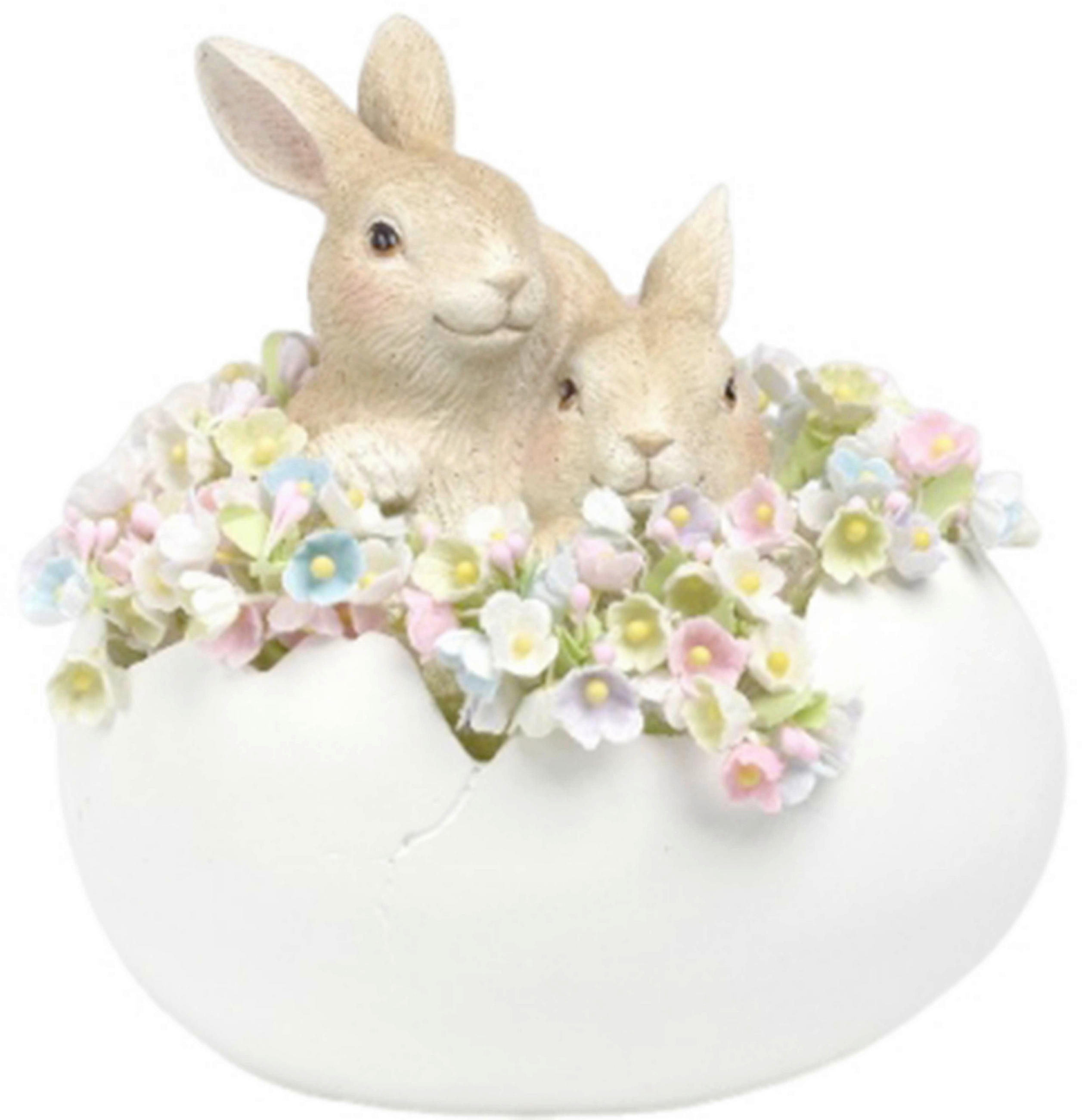 DEKOHASE - Hellbraun/Weiss, Lifestyle, Kunststoff (13,6/10,2/13,8cm)