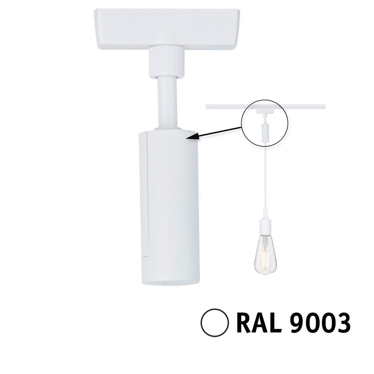 SCHIENENSYSTEM-ADAPTER - Basics (5,75/12,4cm) - Paulmann