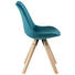 STUHL Grün - Eichefarben/Grün, Design, Holz/Textil (48/82/56cm) - Ambia Home