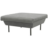 HOCKER Graubraun  - Graubraun/Schwarz, Design, Textil/Metall (90/45/105cm) - LOOKS by W.Joop
