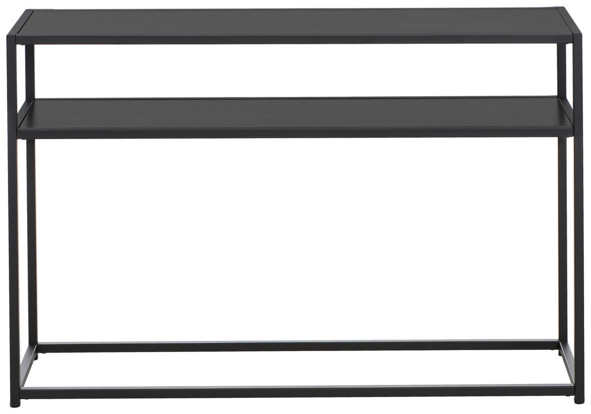 KONSOLENTISCH Schwarz  - Schwarz, Design, Holzwerkstoff/Metall (110/30/70cm) - MID.YOU