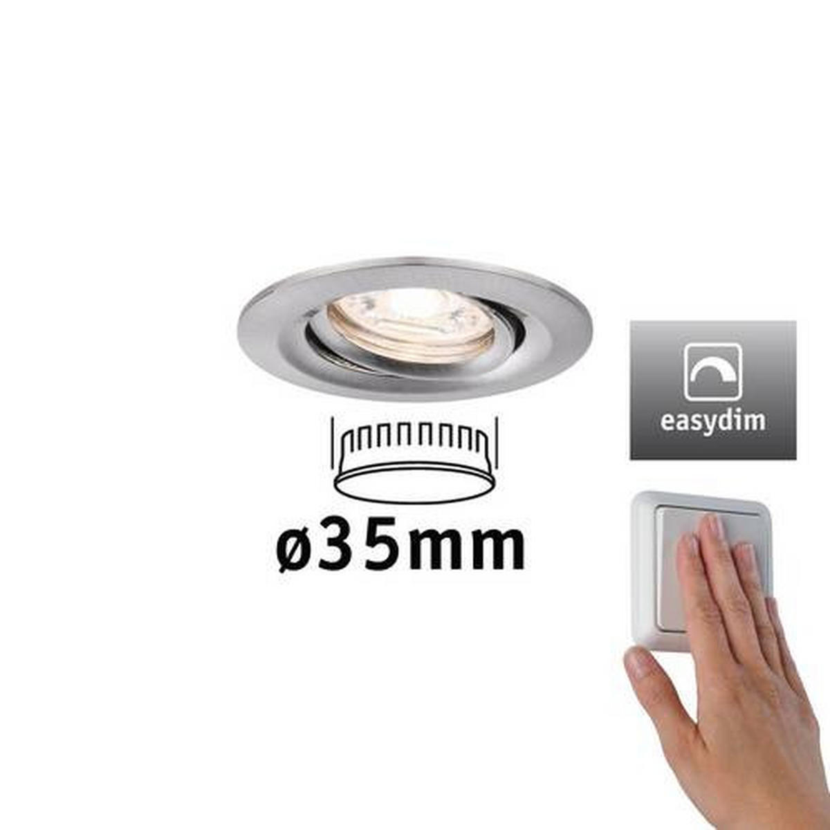 EINBAUSPOT 6,6 cm  - Design (6,6cm) - Paulmann