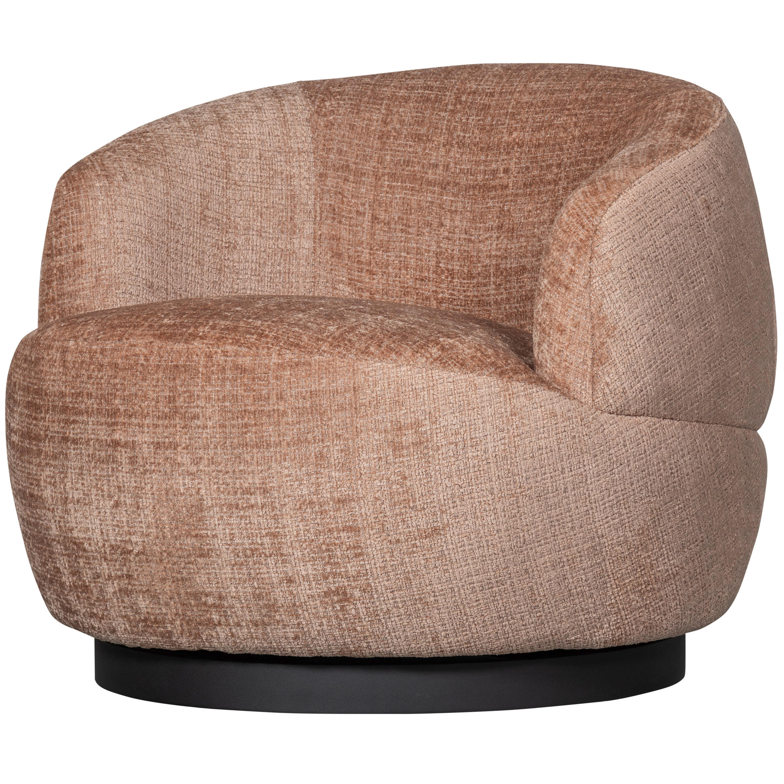 SESSEL in Chenille Sandfarben  - Sandfarben/Schwarz, Design, Textil/Metall (84/71/88cm) - Livetastic
