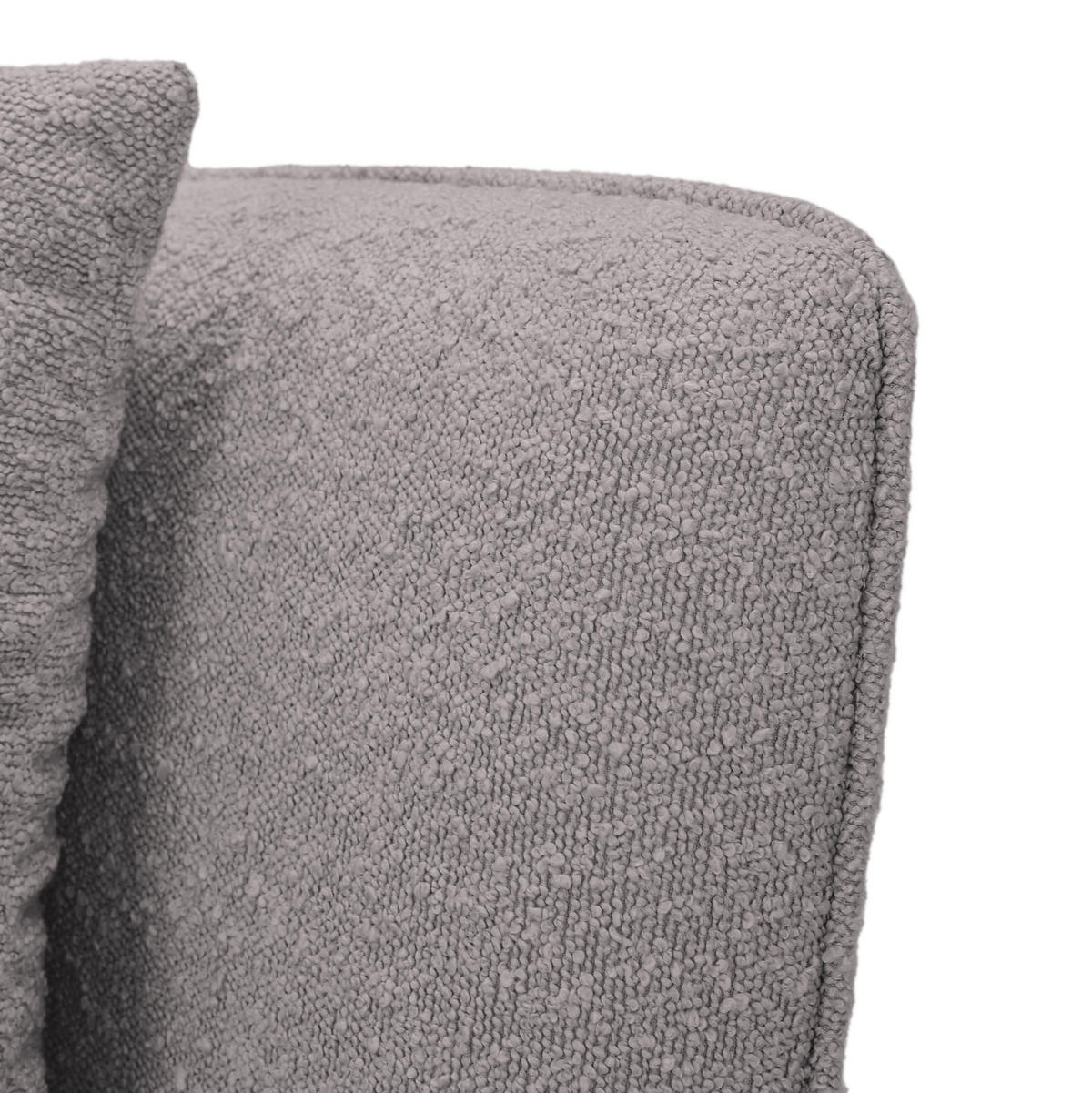 SESSEL in Bouclé Grau  - Naturfarben/Grau, Konventionell, Holz/Textil (106/88/83cm) - Max Winzer