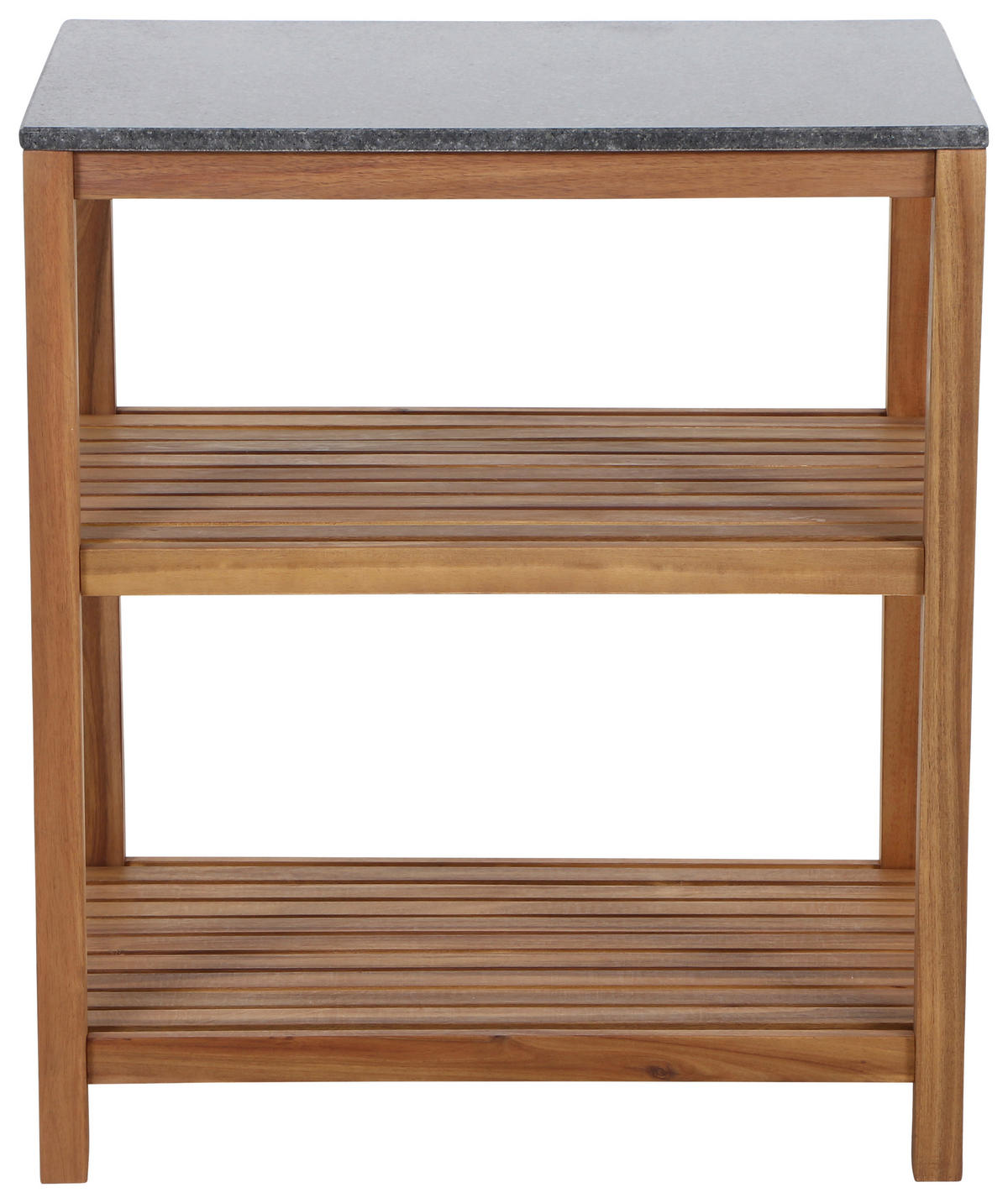 OUTDOORKÜCHE - Dunkelgrau/Naturfarben, Basics, Holz/Stein (100/87/156cm) - Siena Garden