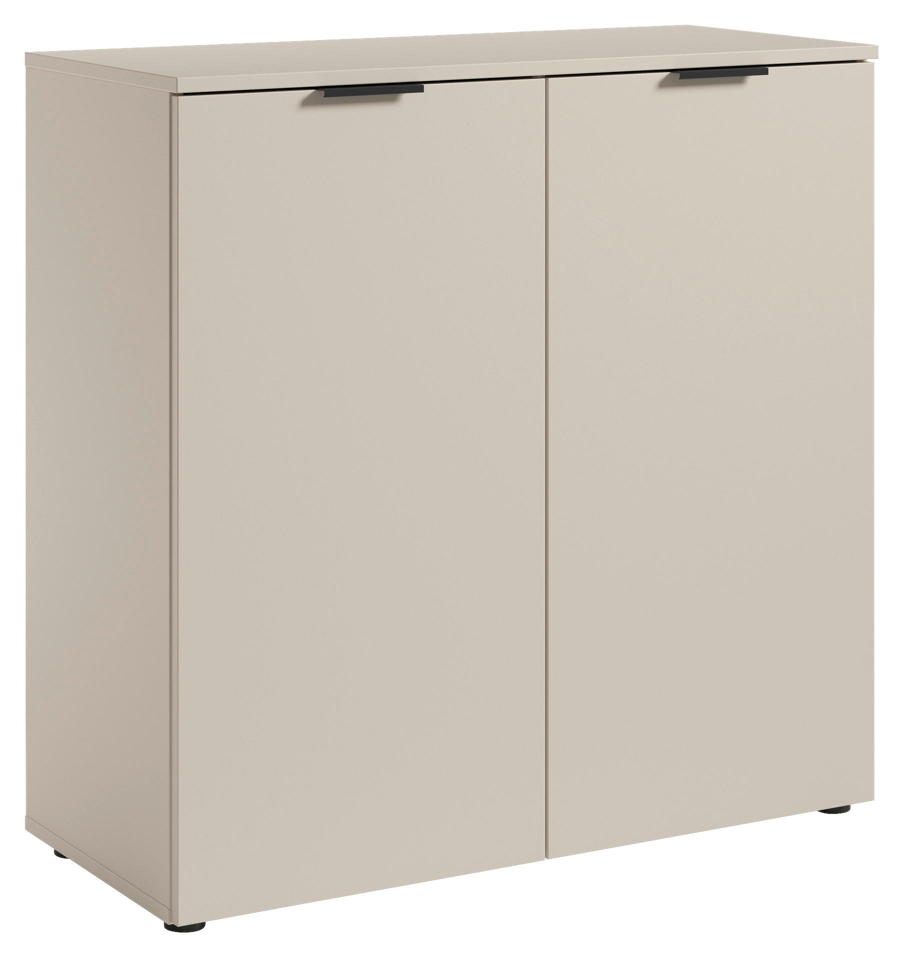 KOMMODE  in 90/90/40 cm  - Kaschmir/Schwarz, Basics, Holzwerkstoff/Kunststoff (90/90/40cm) - Carryhome