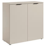 KOMMODE  in 90/90/40 cm  - Kaschmir/Schwarz, Basics, Holzwerkstoff/Kunststoff (90/90/40cm) - Carryhome