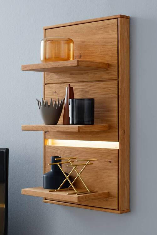 WANDBOARD in 48/85/25 cm Wildeiche  - Wildeiche, Natur, Holz/Holzwerkstoff (48/85/25cm) - MID.YOU