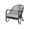 RELAXSESSEL Flachgewebe Sitzkissen    - Schwarz, Natur, Holz/Textil (72/70/80,5cm) - MID.YOU