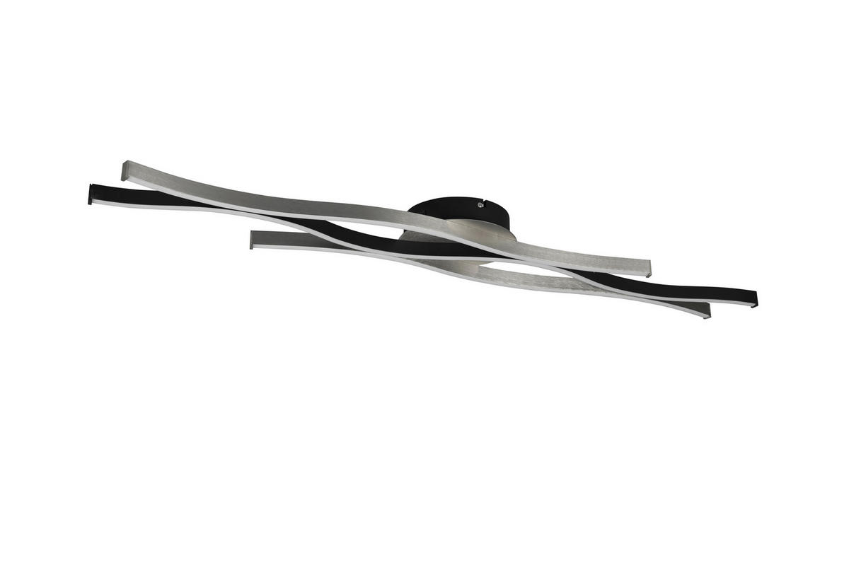 LED-DECKENLEUCHTE Blaze   - Schwarz, Basics, Metall (107,5/7/18cm) - Trio Leuchten