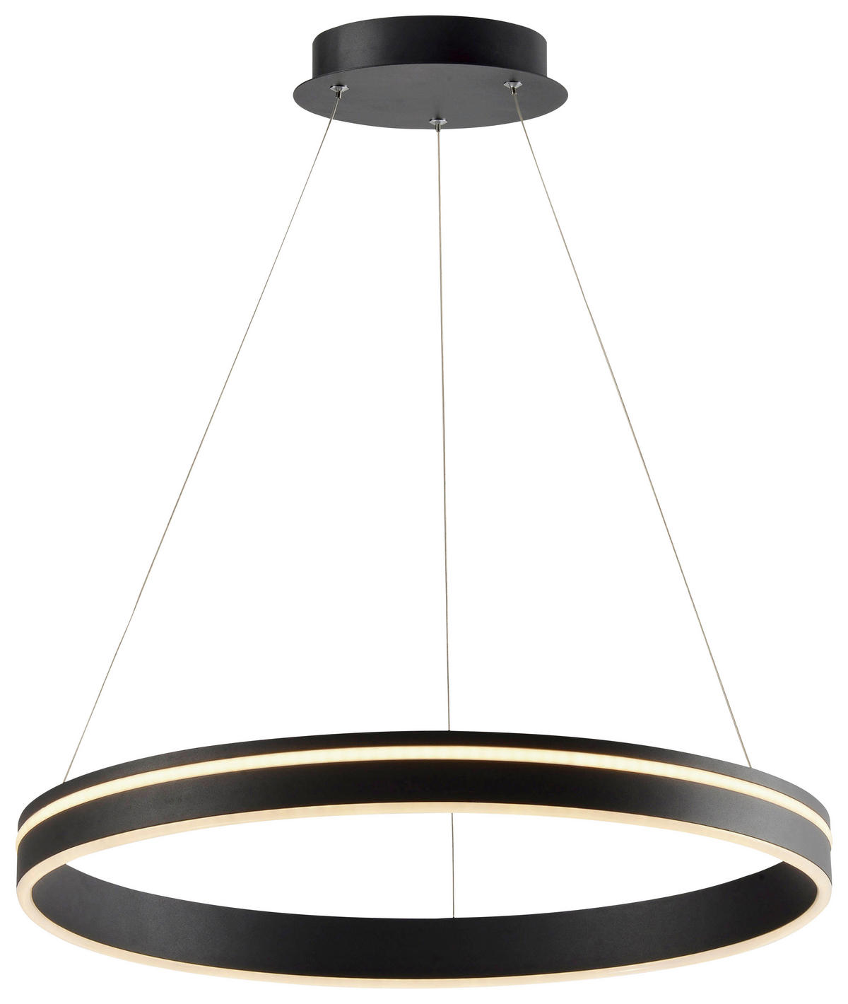 ZÁVĚSNÉ LED SVÍTIDLO, 59/59/120 cm  - antracitová, Design, kov/plast (59/59/120cm)