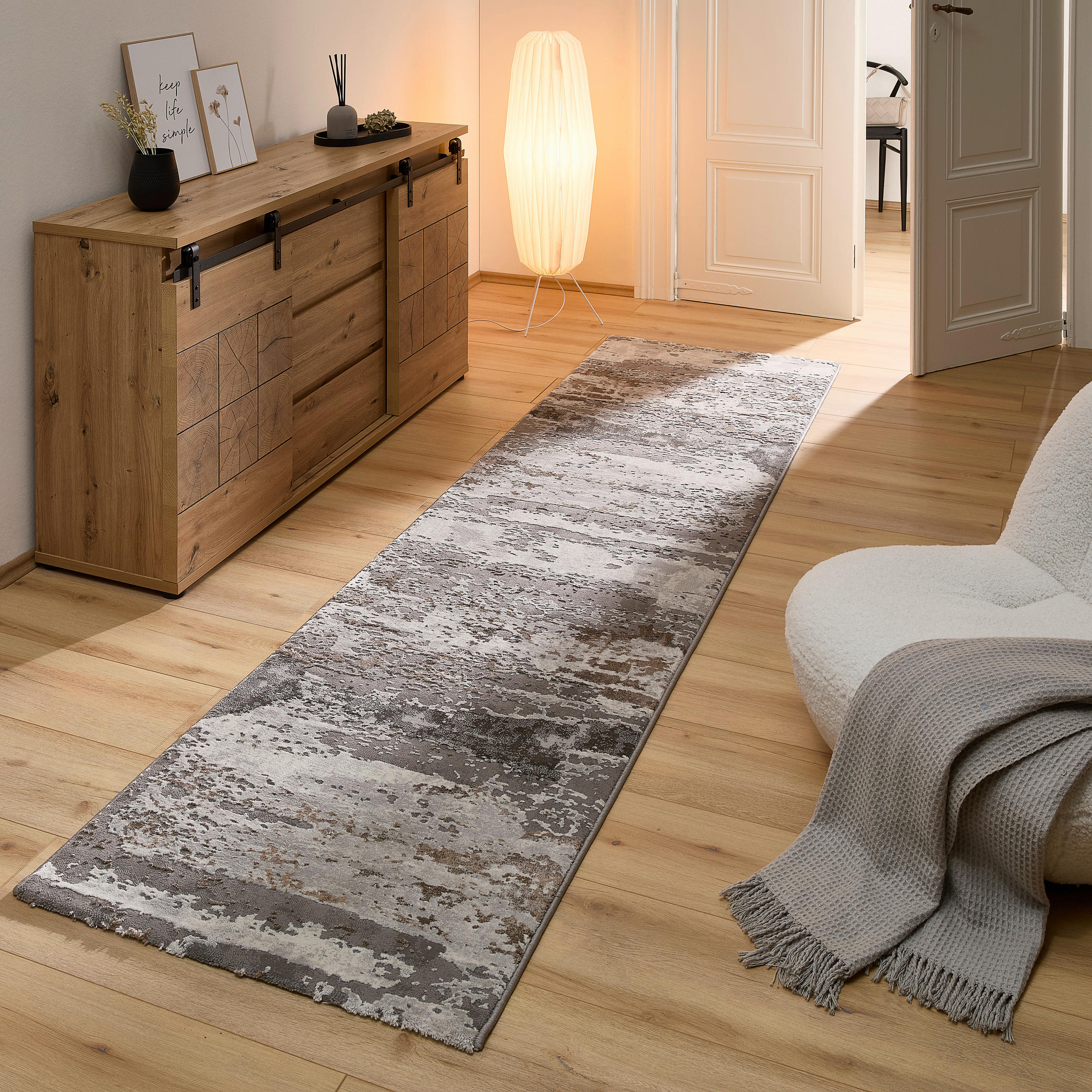 Thumbnail - Novel Läufer Fiorentina, Beige, Textil, Farbverlauf, rechteckig, 80x300 cm, ISO 9001, Bsci, Oeko-Tex® Standard 100, Made...