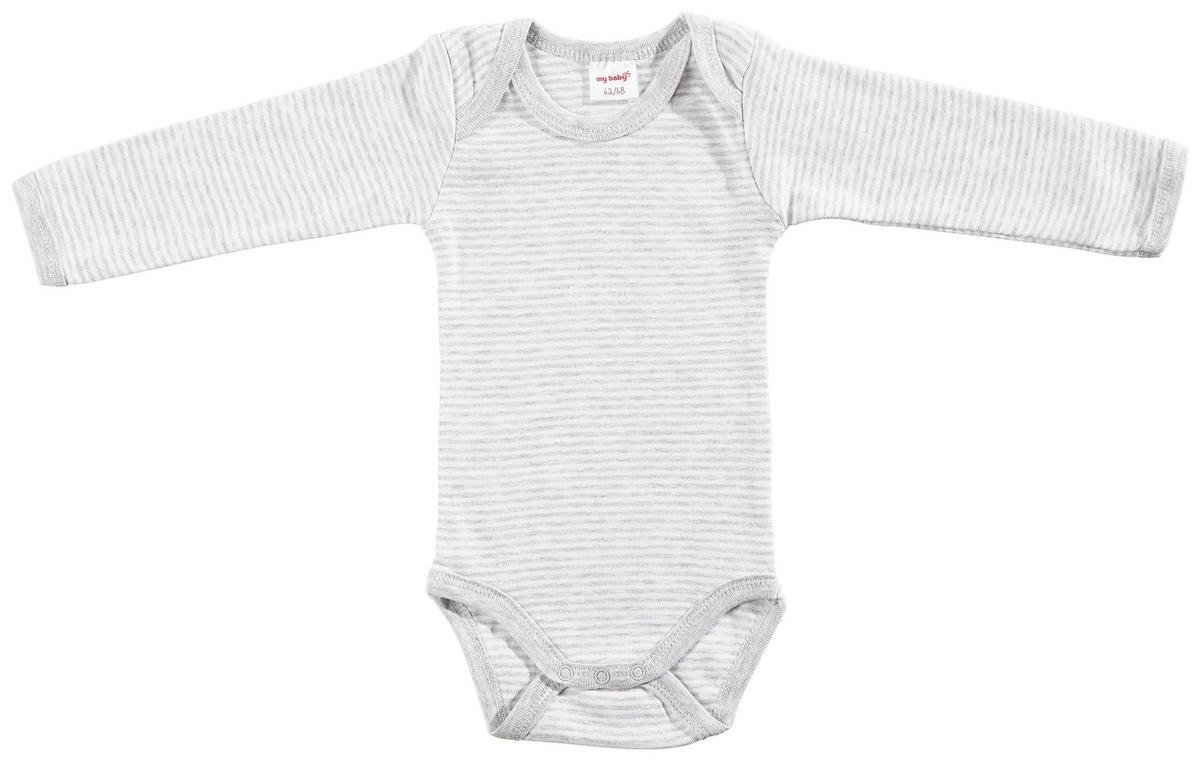 BABYBODY-SET  - Weiß/Grau, LIFESTYLE, Textil (74/80null) - My Baby Lou