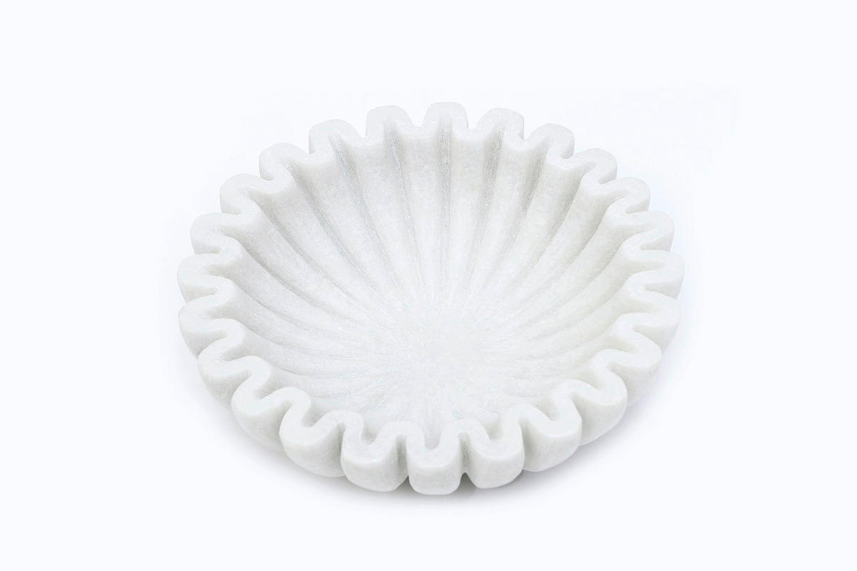 DEKOSCHALE - Weiß, Design, Stein (20/6cm) - Ambia Home