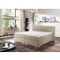 BOXSPRINGBETT "PRINZ" Lederlook 200/200 cm INKL. Topper - Schlammfarben/Silberfarben, Design, Holzwerkstoff/Textil (200/200cm) - Novel