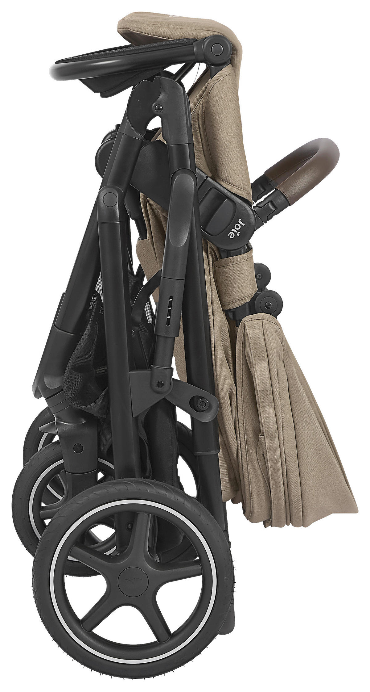 KINDERWAGENSET Elara 4in1  - Beigebraun/Schwarz, Basics, Textil/Metall (64/112/97cm) - Joie