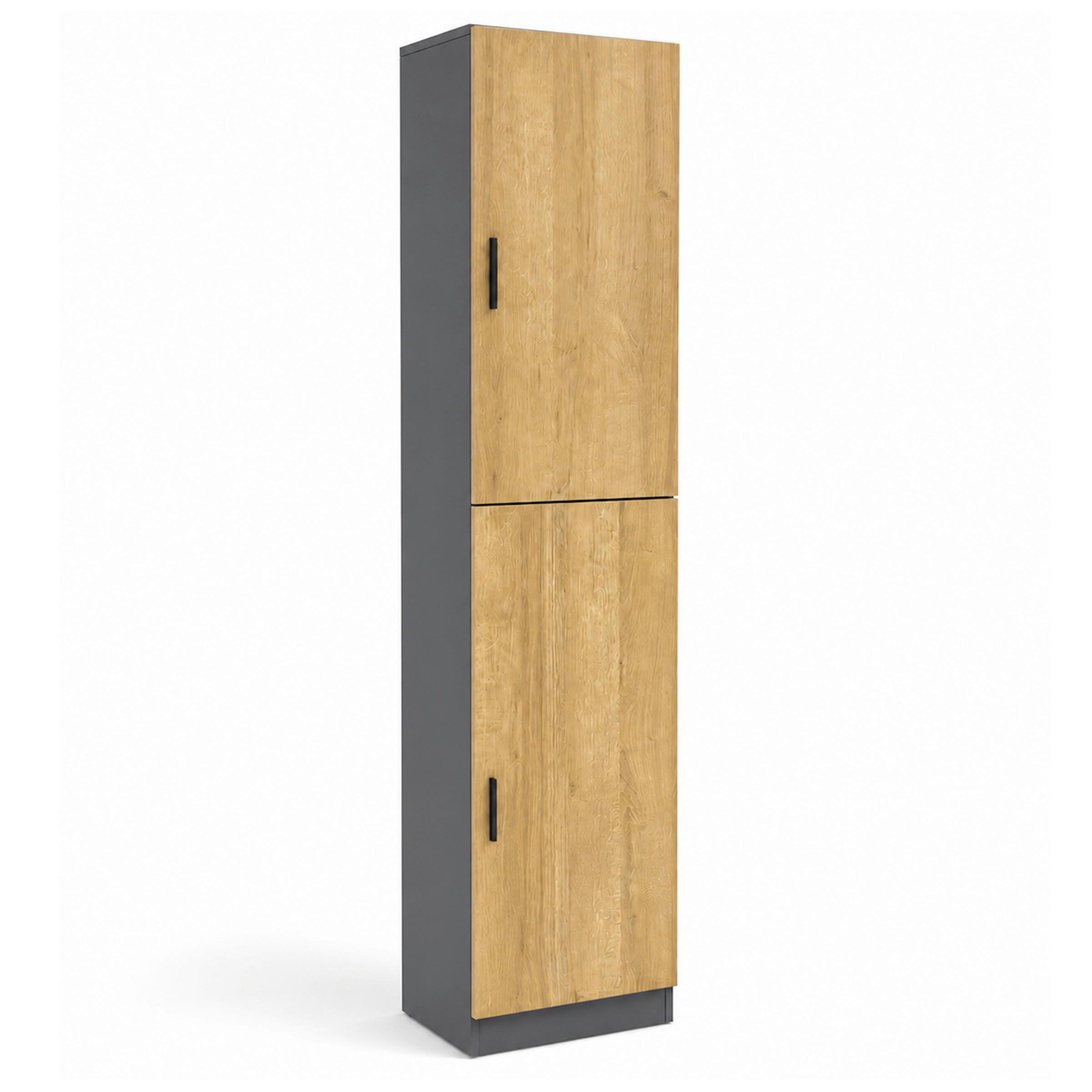 AKTENSCHRANK Anthrazit, Honigeiche  - Honigeiche/Anthrazit, MODERN, Holzwerkstoff (38/183/32cm) - MID.YOU