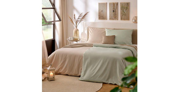 BETTWÄSCHE TANJA Satin 140/200 cm - Beige, Basics, Textil (140/200cm) - Novel