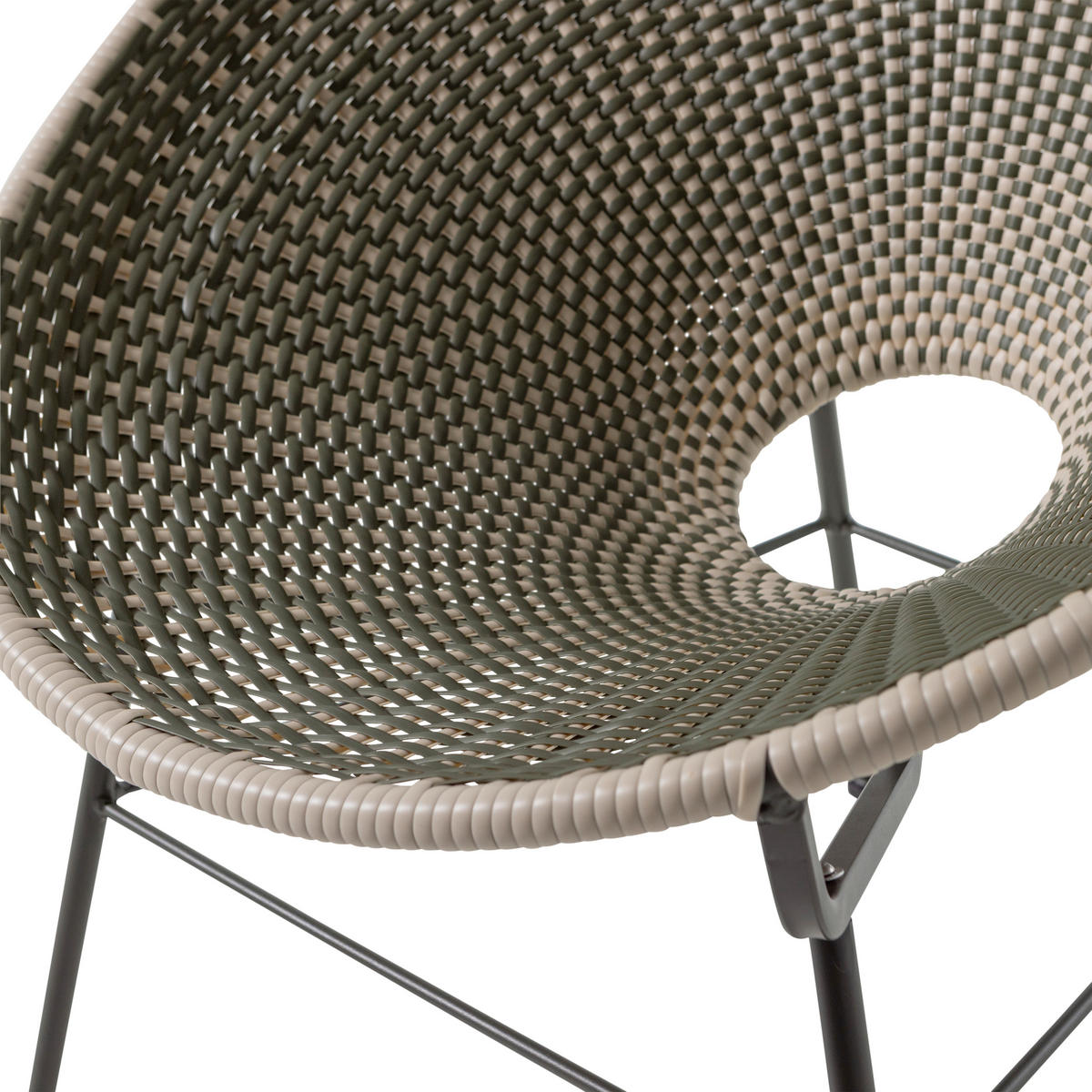 GARTENSESSEL Metall, Kunststoff Grün  - Grün, MODERN, Kunststoff/Metall (73/81/71cm) - Livetastic