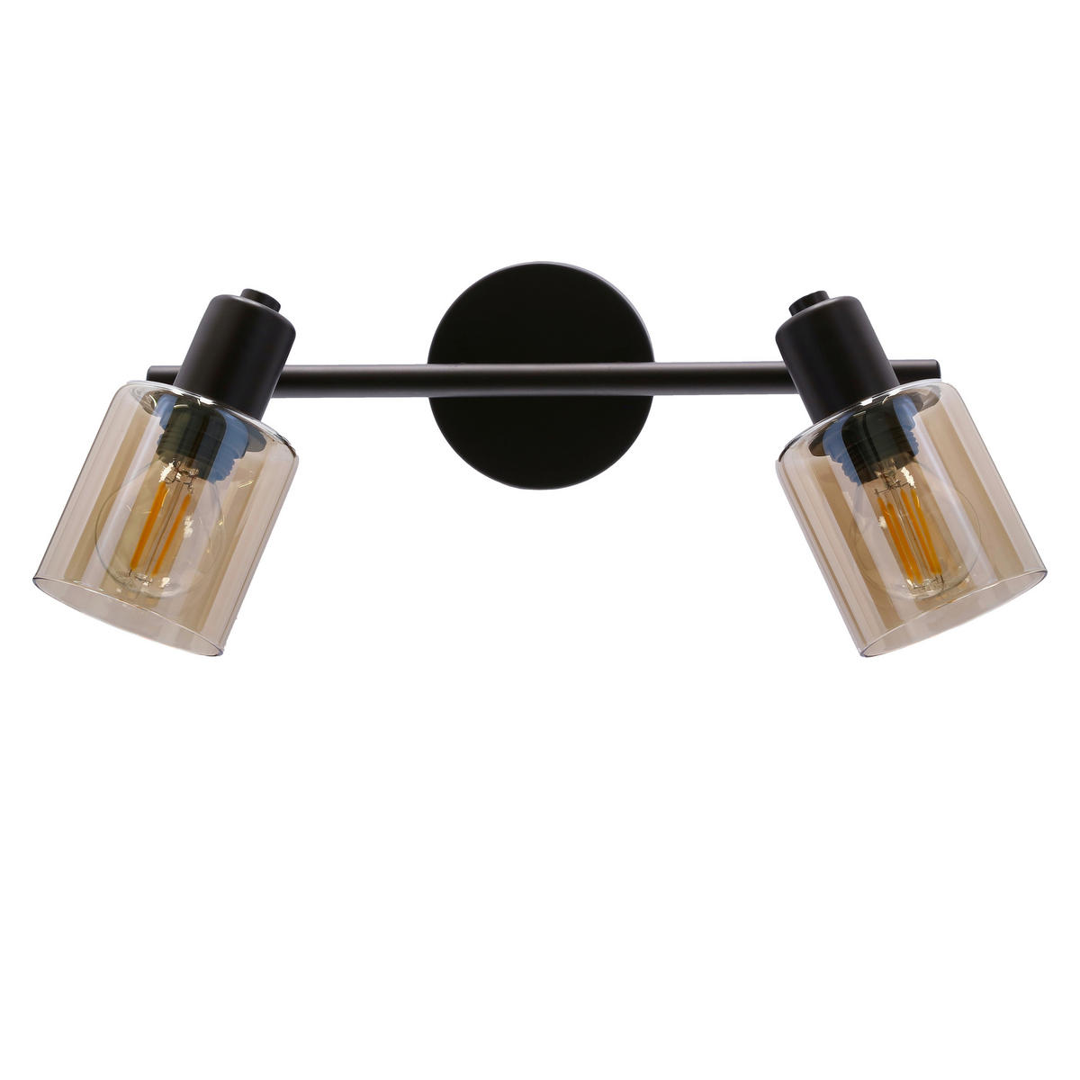 DECKENLEUCHTE Agra 9/36/19 cm  - Schwarz, Design, Glas (9/36/19cm)