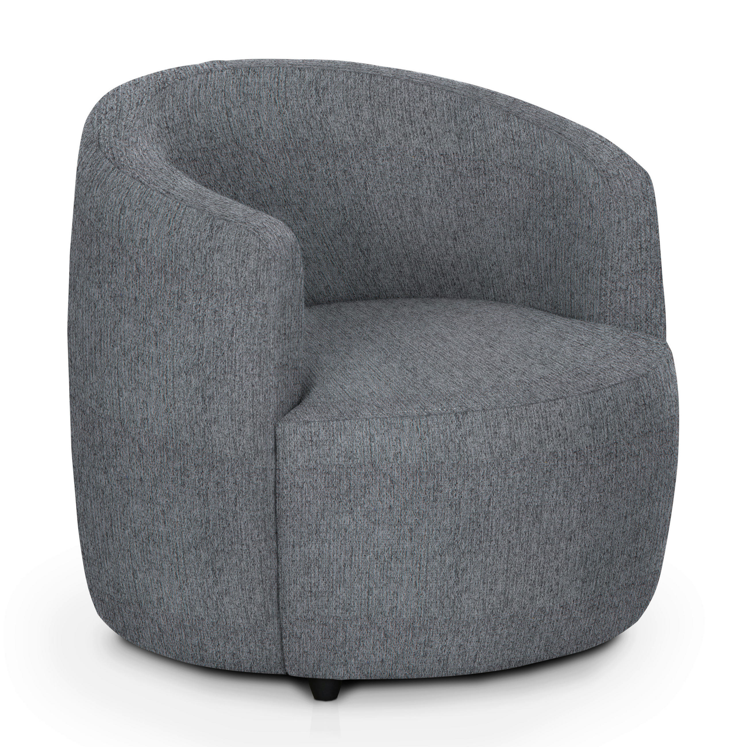 COCKTAILSESSEL in Chenille Hellgrau  - Hellgrau/Schwarz, Design, Kunststoff/Textil (81/74/81cm) - Livetastic