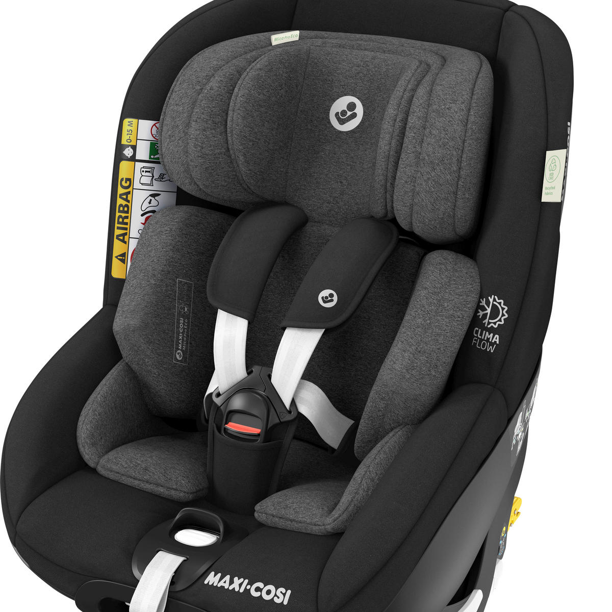 AUTO-SEDIŠTE ZA DECU  Mica Pro Eco  - crna, Osnovno, tekstil/metal (44,2/64,8/68,3cm) - Maxi-Cosi