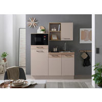 KÜCHENBLOCK   in Eichefarben, Kaschmir  - Kaschmir/Eichefarben, Trend, Holzwerkstoff/Metall (150/210/60cm) - MID.YOU