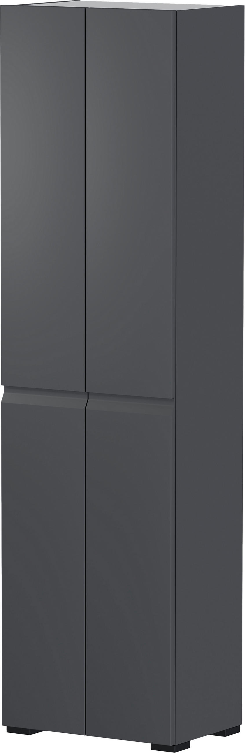 ORMAR GARDEROBNI  antracit  - crna/antracit, Design, drvni materijal/plastika (52/192/36cm) - Dieter Knoll